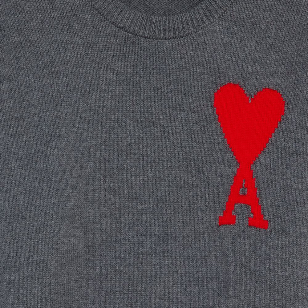 AMI Big Heart Logo Oversized Knit Sweater (H21K009.018)