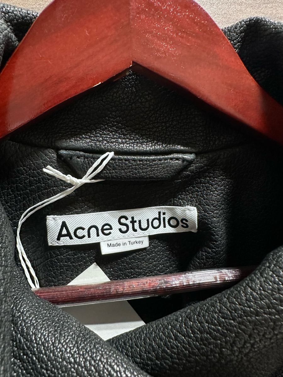 Acne Studios Lamb Leather Trench Coat (FN-WN-LEAT000445)