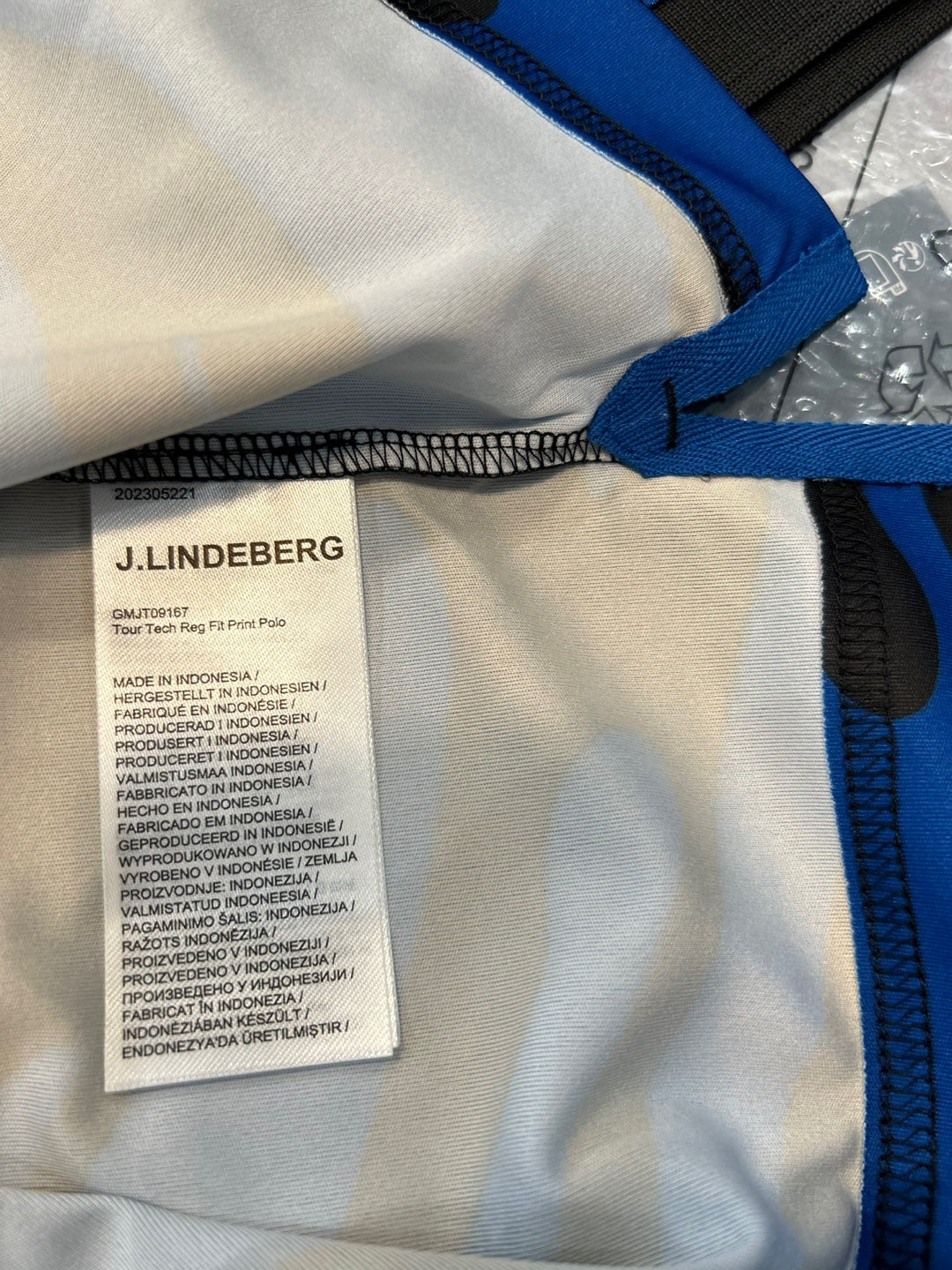 J.Lindeberg Tour Tech Regular Fit Print Polo Shirt (GMJT09167)