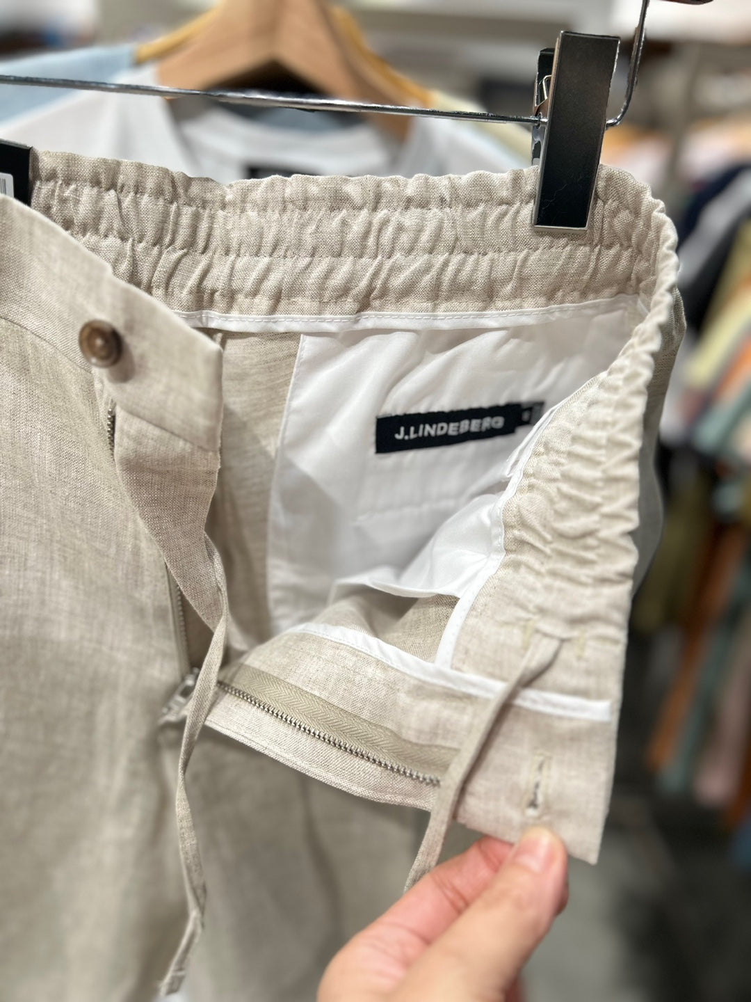 J.Lindeberg Baron Linen Shorts (FMPA11265)