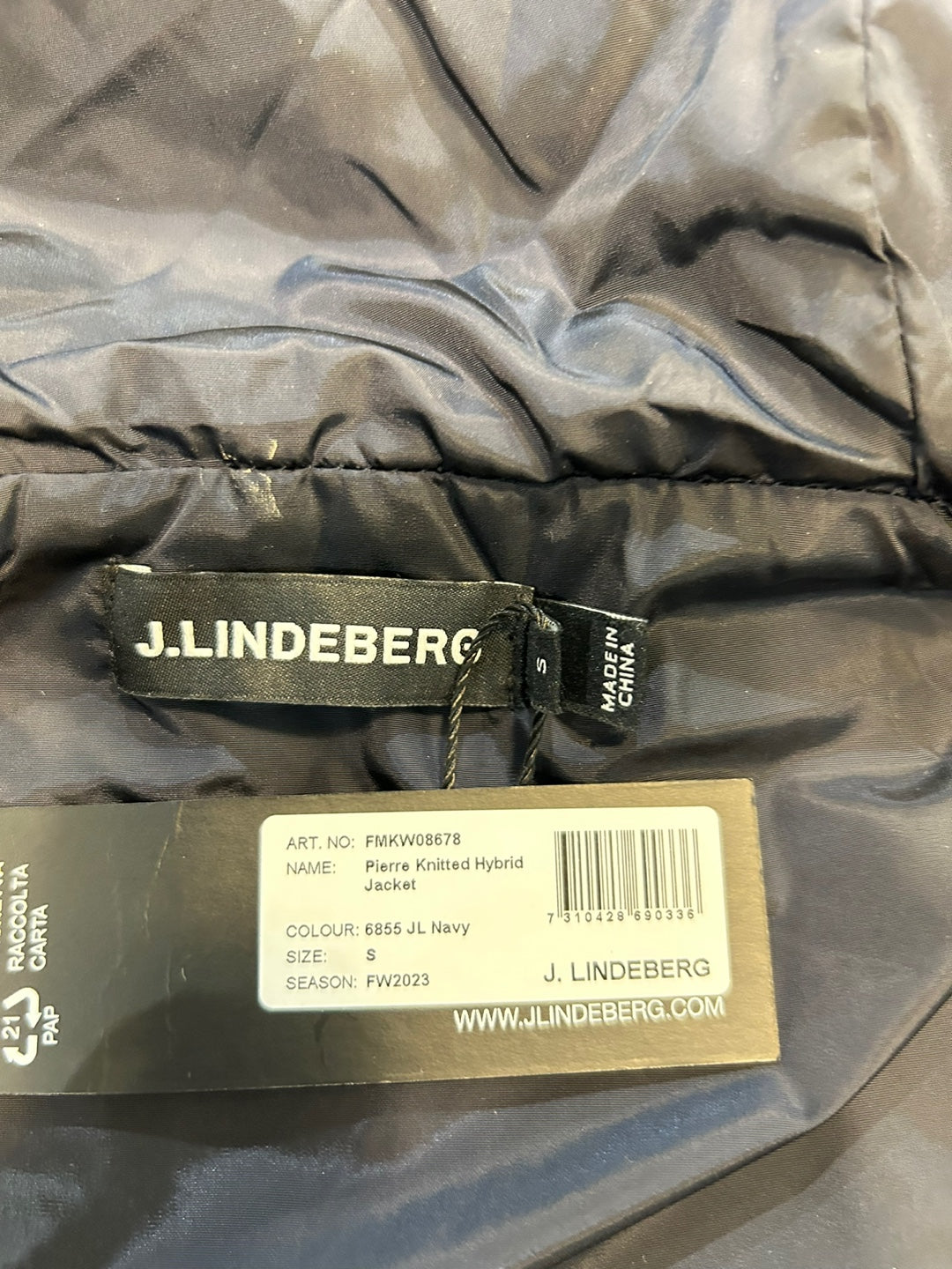 J.Lindeberg Pierre Knitted Hybrid Jacket (FMKW08678)