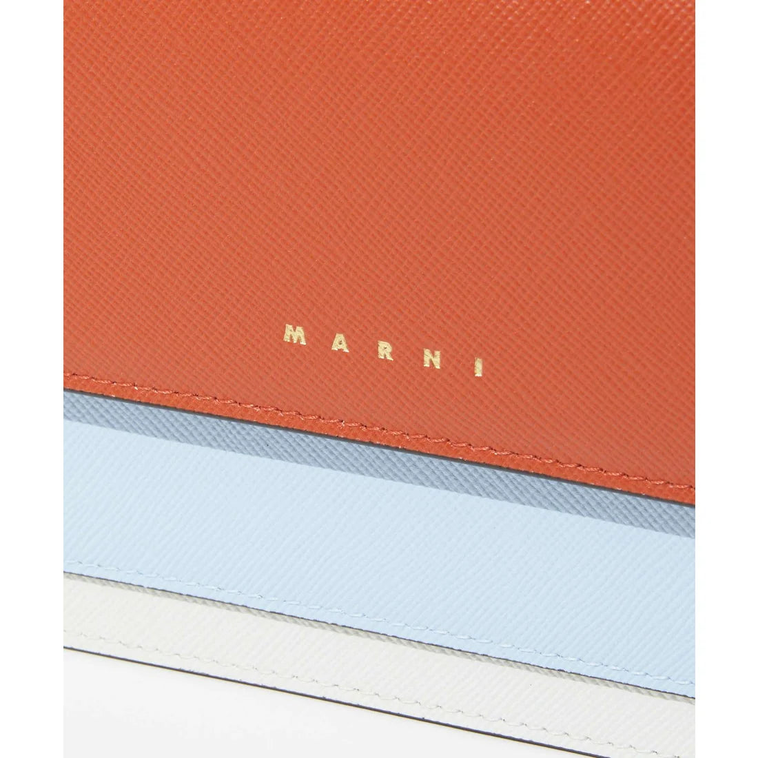 MARNI TRICOLOR LEATHER WALLET ON CHAIN (PFMO0085U2)