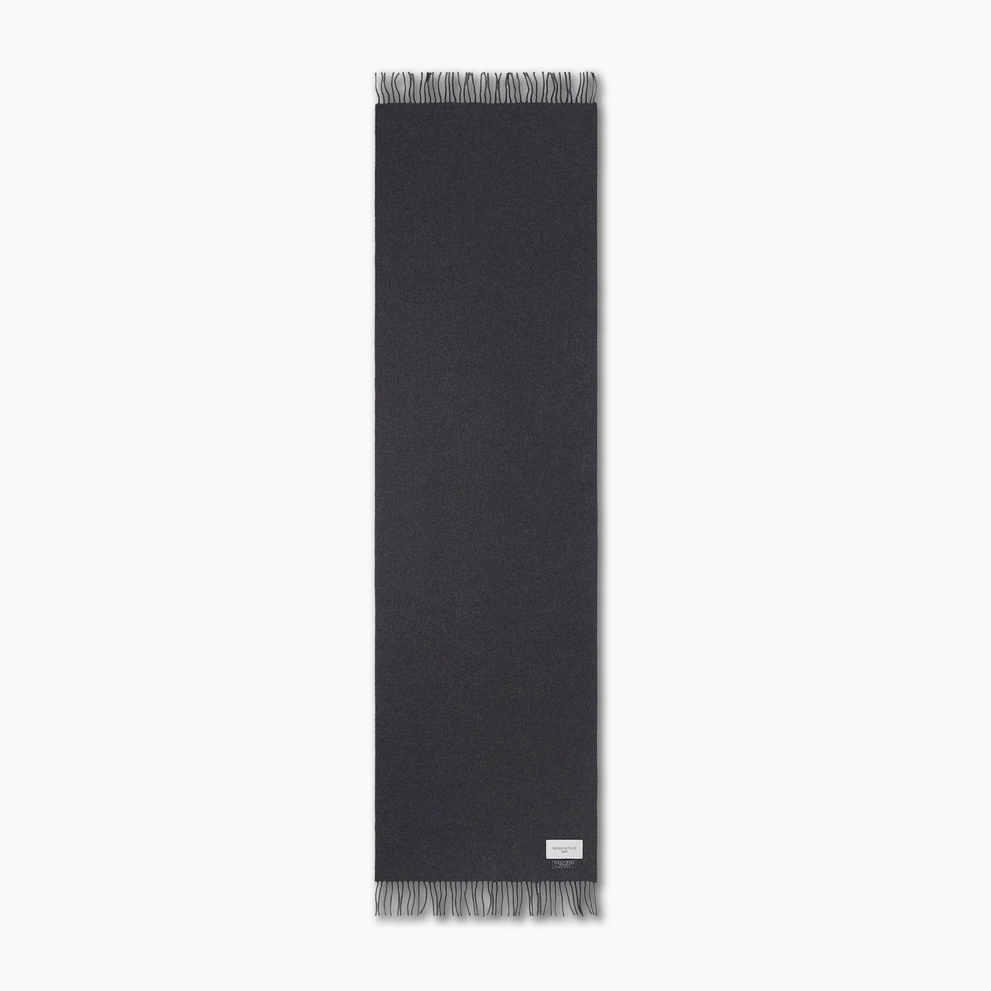 Maison Kitsuné Wool Scarf Black (MM06201BT3004)