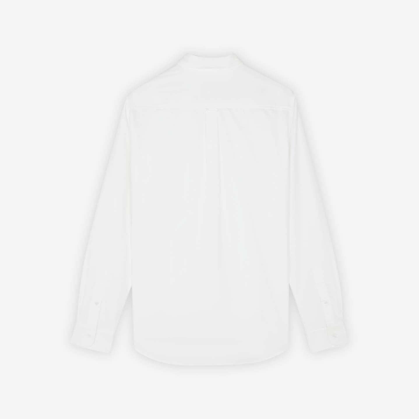 Maison Kitsuné Dressed Fox Patch Relaxed Shirt White (KM00488WC2010)