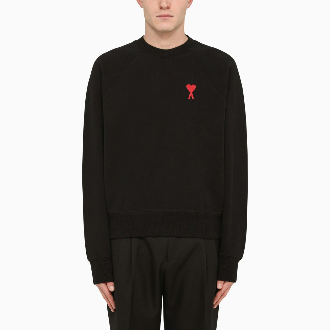 AMI Small Heart Logo Sweatshirt (USW004.747)