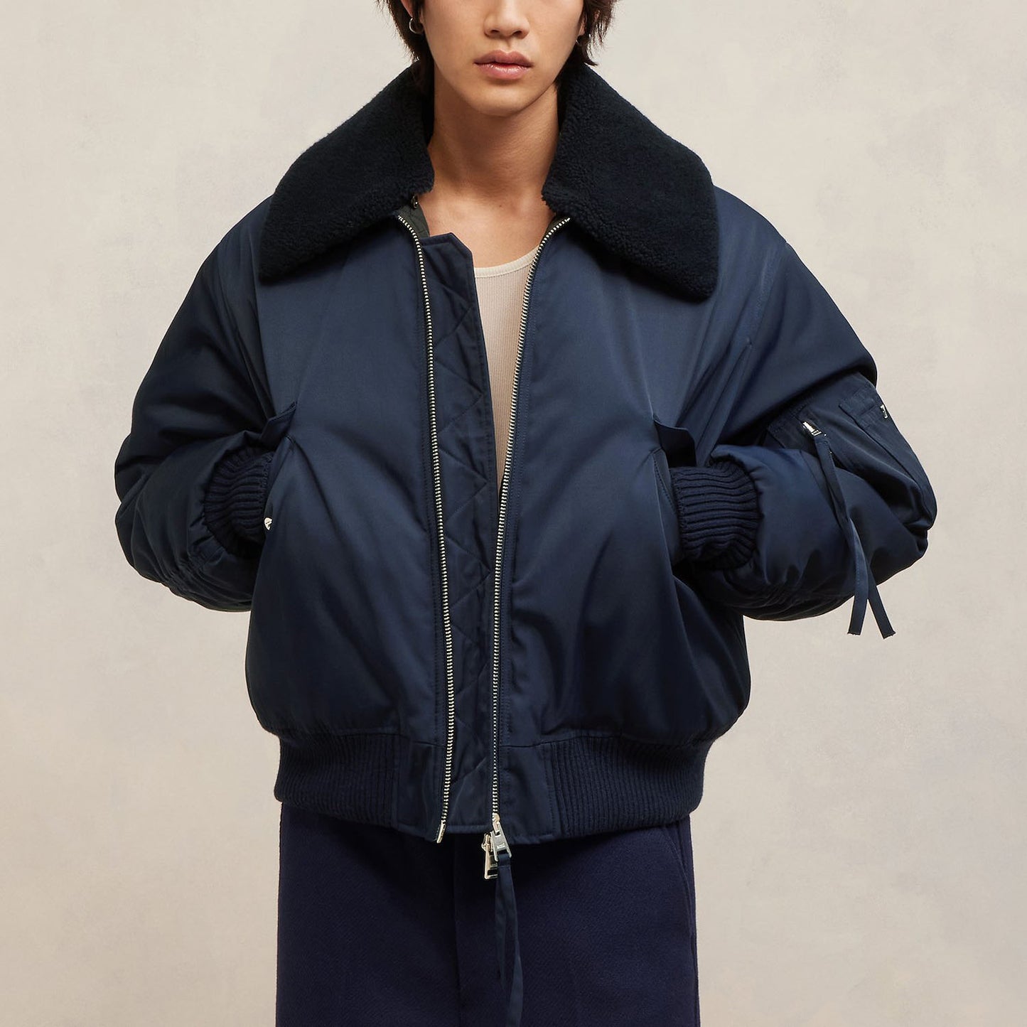 AMI Paris Aviator Bomber Jacket (UJK026.PA0007)