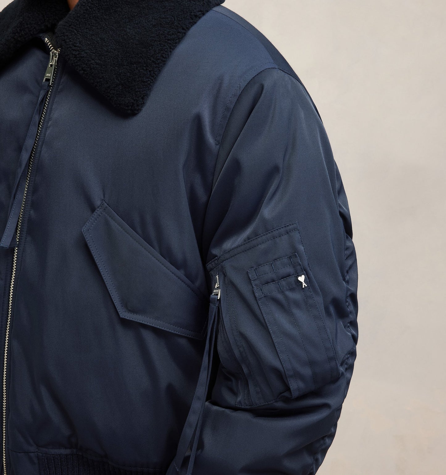 AMI Paris Aviator Bomber Jacket (UJK026.PA0007)