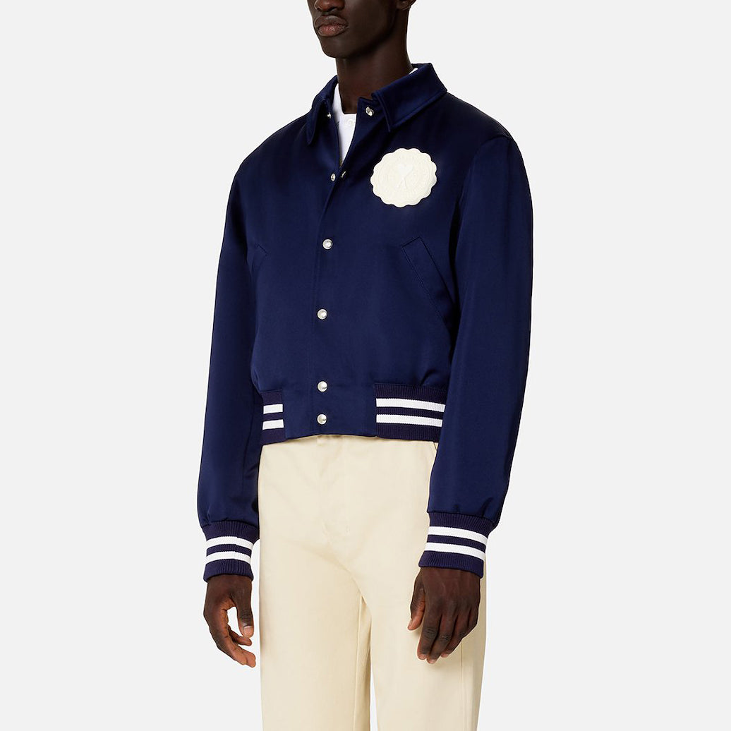 AMI Paris Varsity Bomber Jacket (UJK219.PL0011)