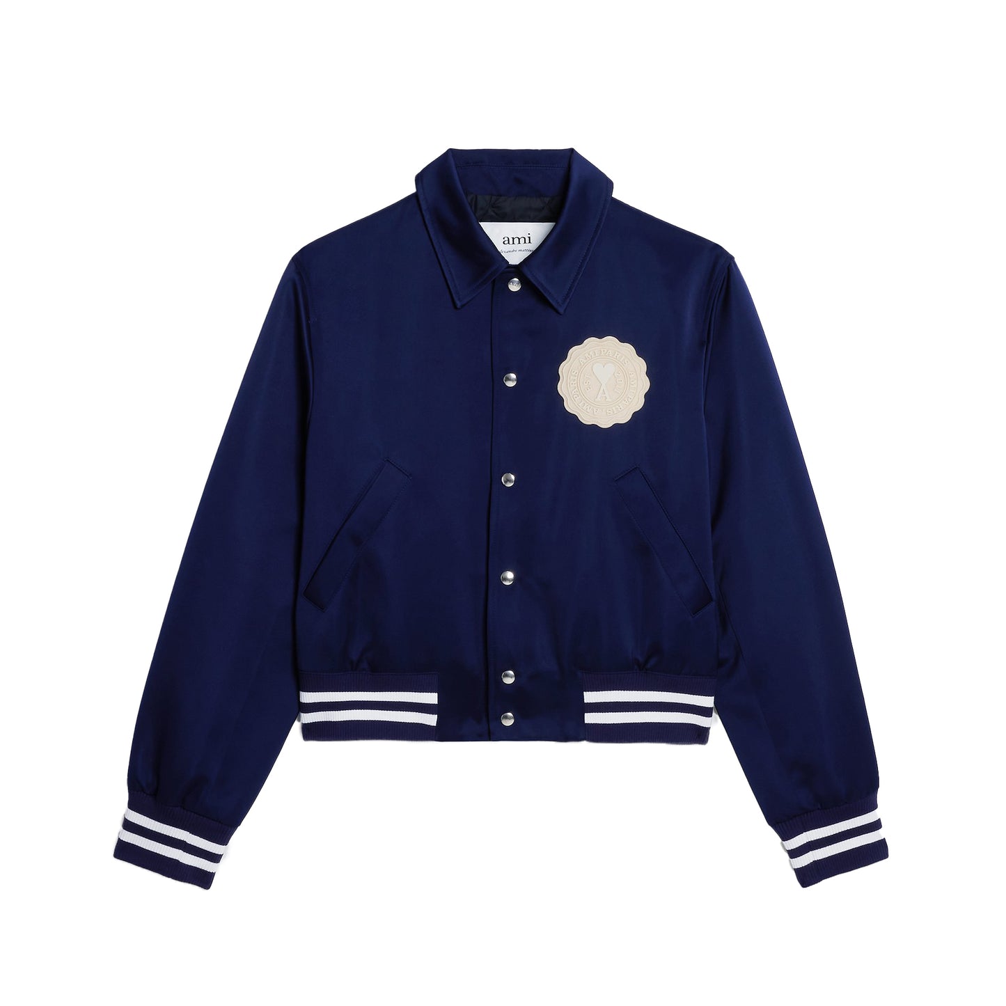 AMI Paris Varsity Bomber Jacket (UJK219.PL0011)