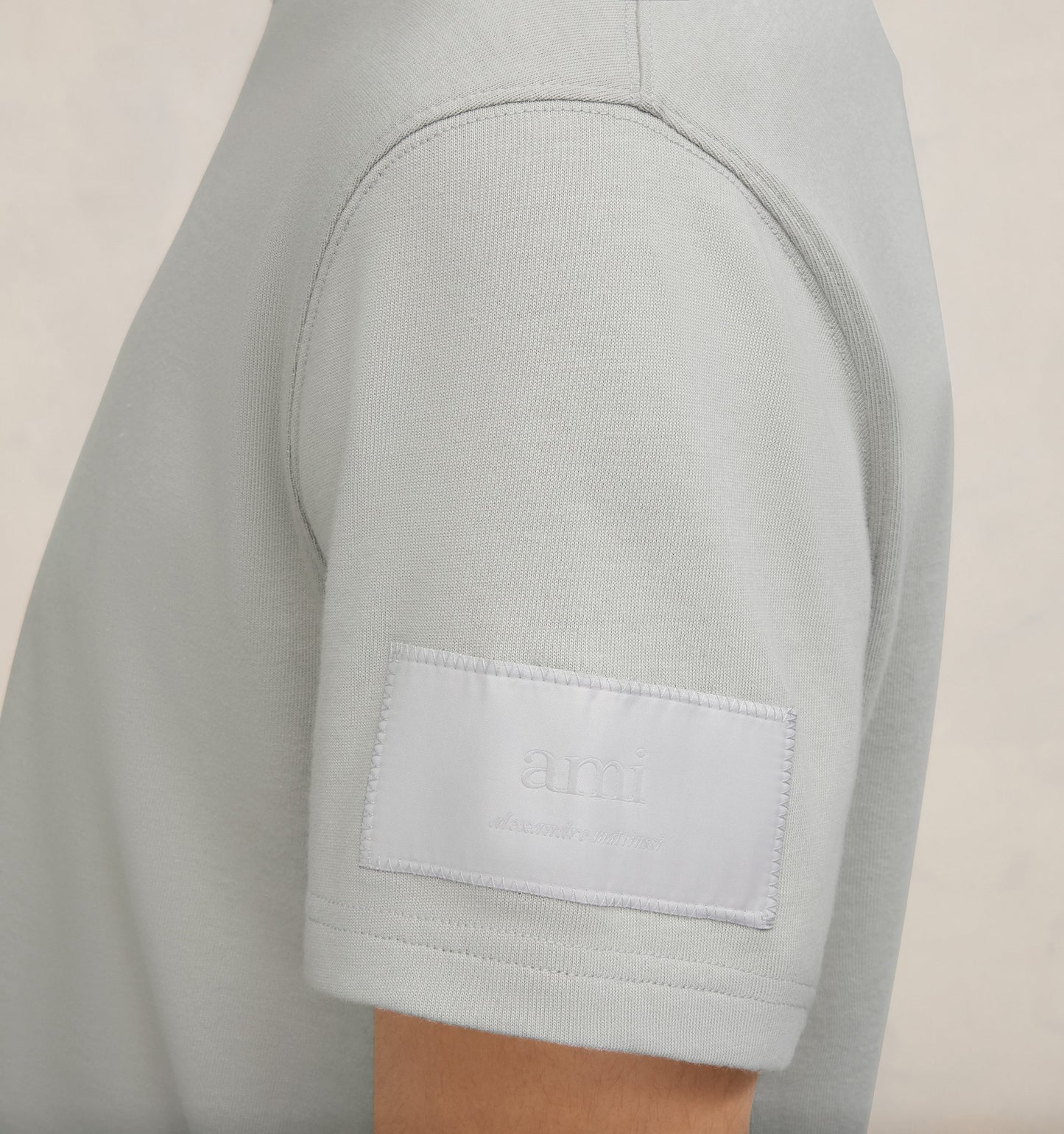 AMI Paris Tonal Ami de Cœur Embroidered T-Shirt (UTS017.726)