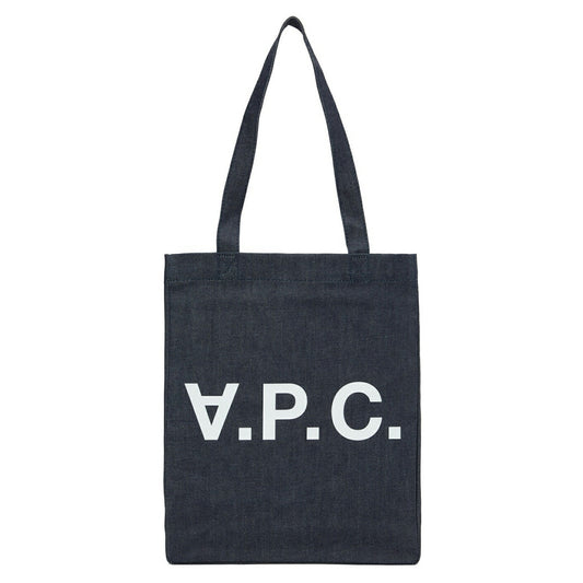 A.P.C. Denim Vertical Logo Tote (COCSX-M61445)