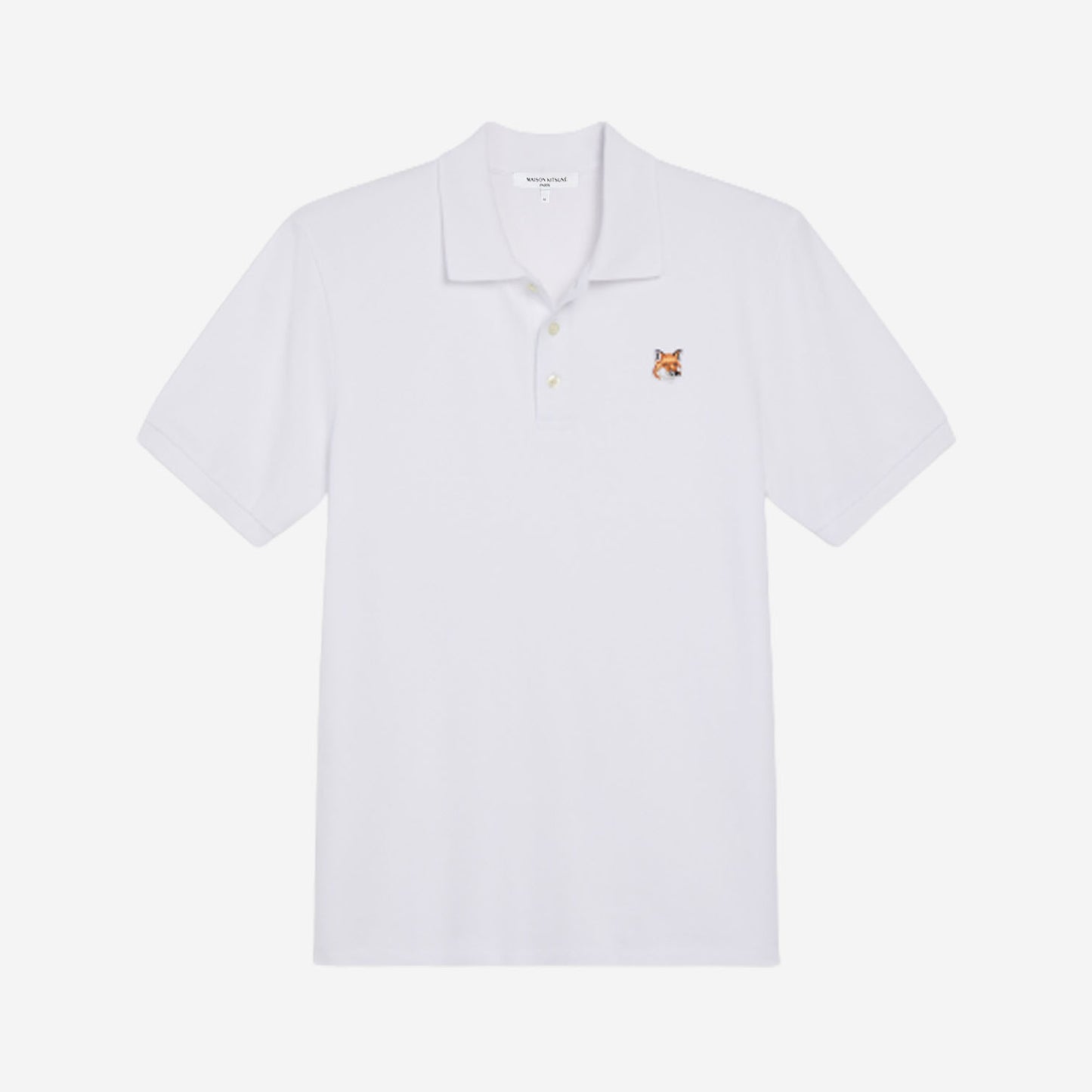 Maison Kitsuné Fox Head Patch Polo Shirt (FU00203KJ7007)