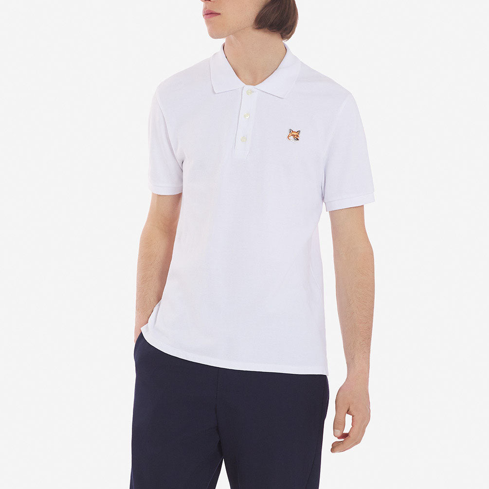 Maison Kitsuné Fox Head Patch Polo Shirt (FU00203KJ7007)