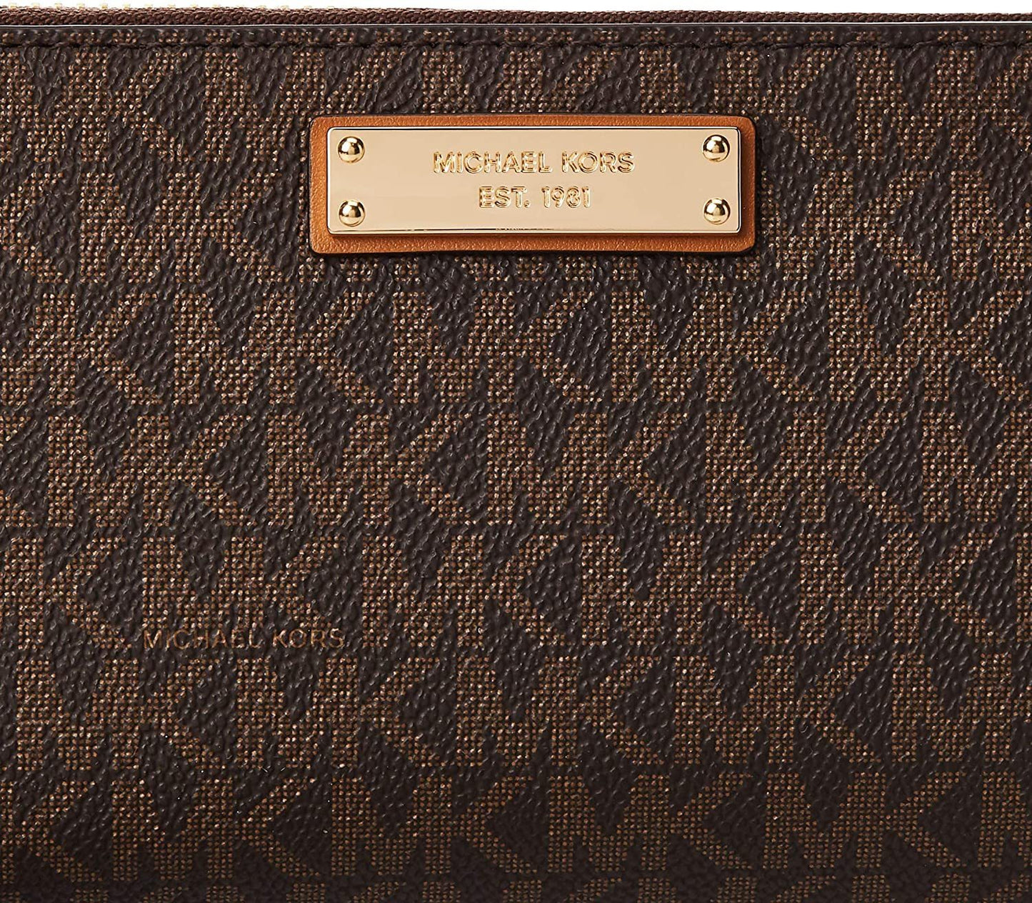 Michael Kors Jet Set Travel Logo LG Continental Wristlet Wallet (32S7STTE9B)