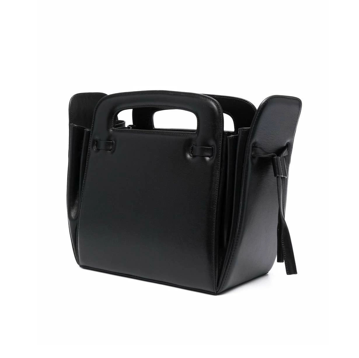 AMI Paris Mini Tote Bag in Smooth Black (ULL109.800)