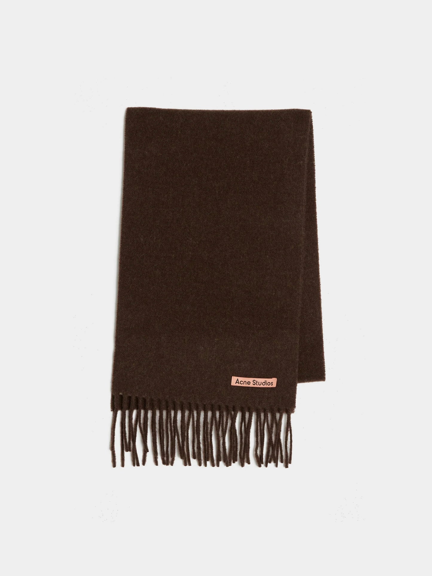 FRINGE WOOL SCARF - SKINNY