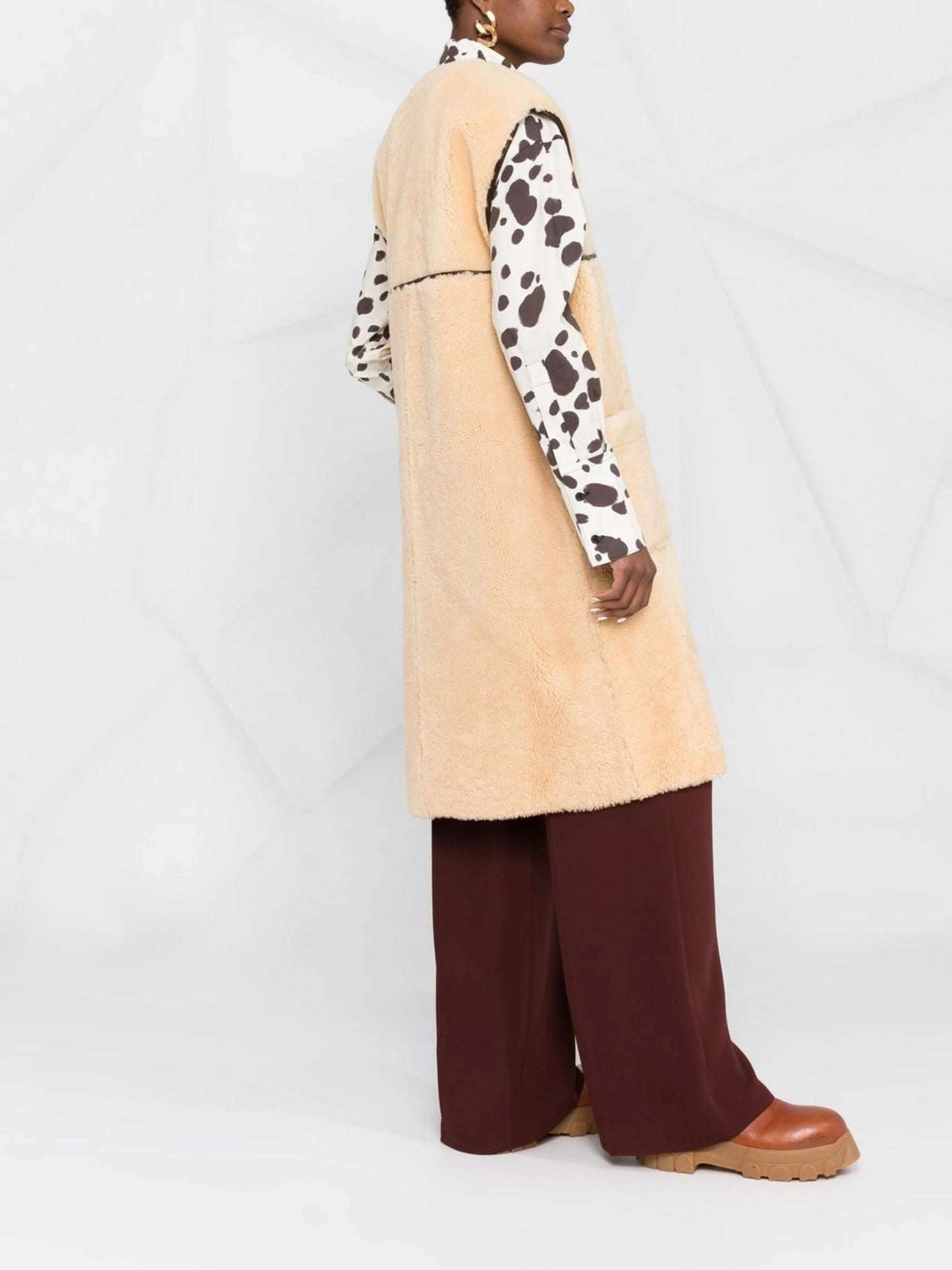 MARNI LAMB FUR LONG VEST (GLMX0064B0 ULM095)