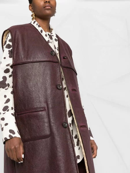 MARNI LAMB FUR LONG VEST (GLMX0064B0 ULM095)