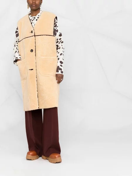 MARNI LAMB FUR LONG VEST (GLMX0064B0 ULM095)
