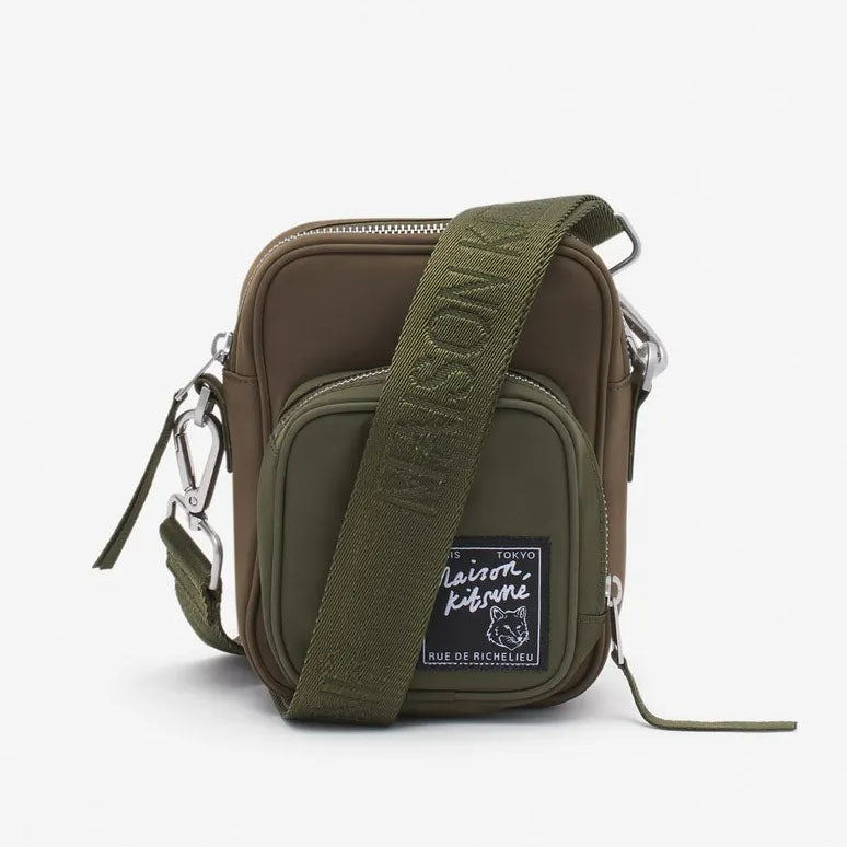 Maison Kitsuné Rue de Richelieu Nylon Crossbody Bag (LM05165WQ1001)