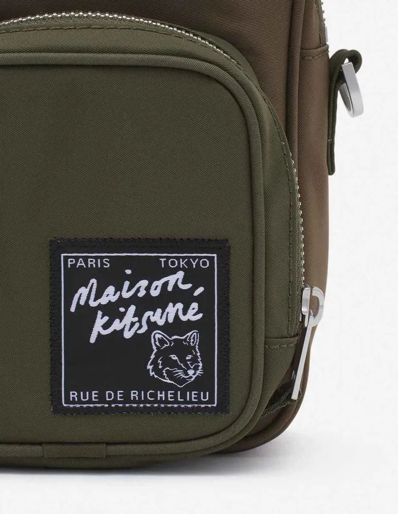 Maison Kitsuné Rue de Richelieu Nylon Crossbody Bag (LM05165WQ1001)