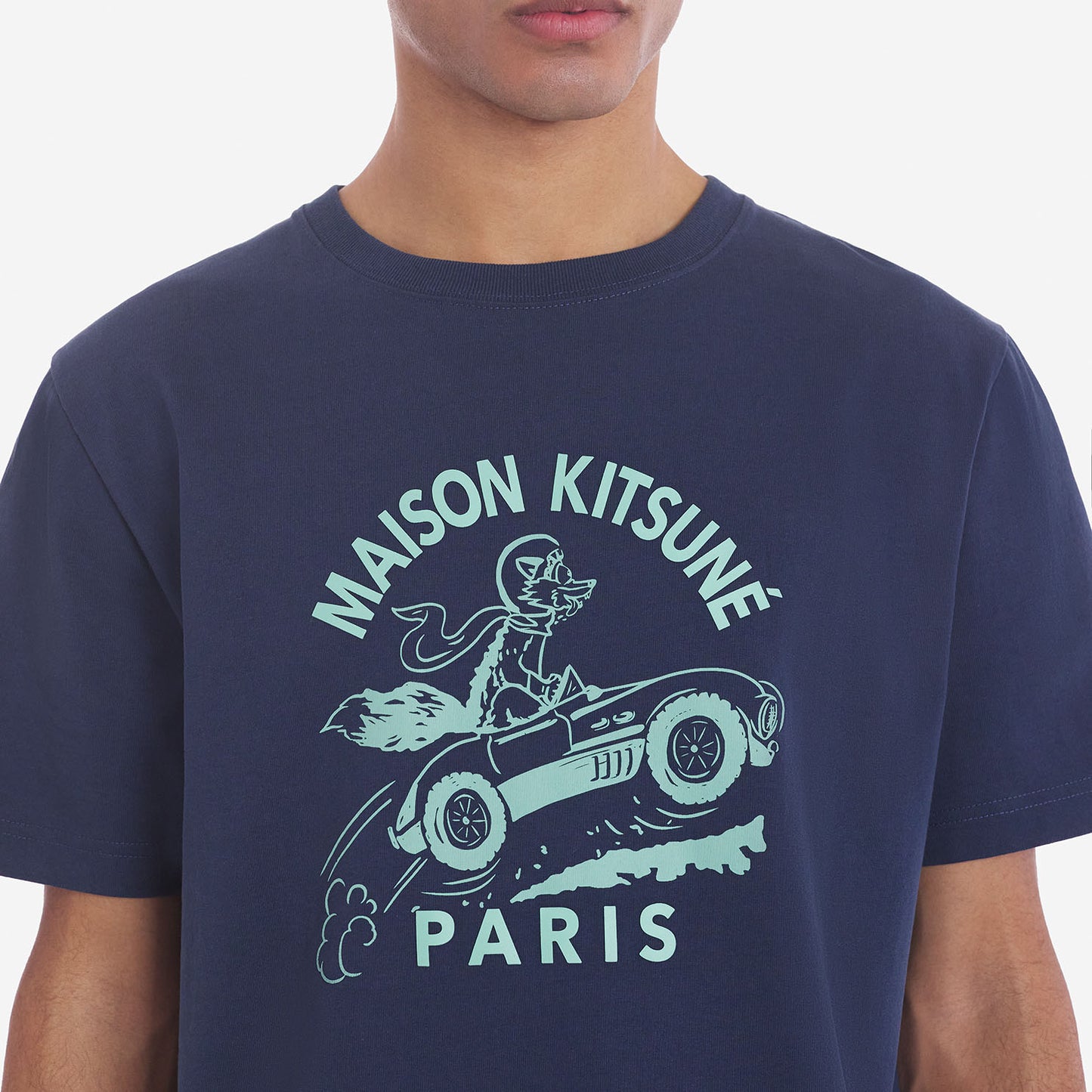 Maison Kitsuné Car Graphic Logo T-Shirt (MM00109KJ0118)