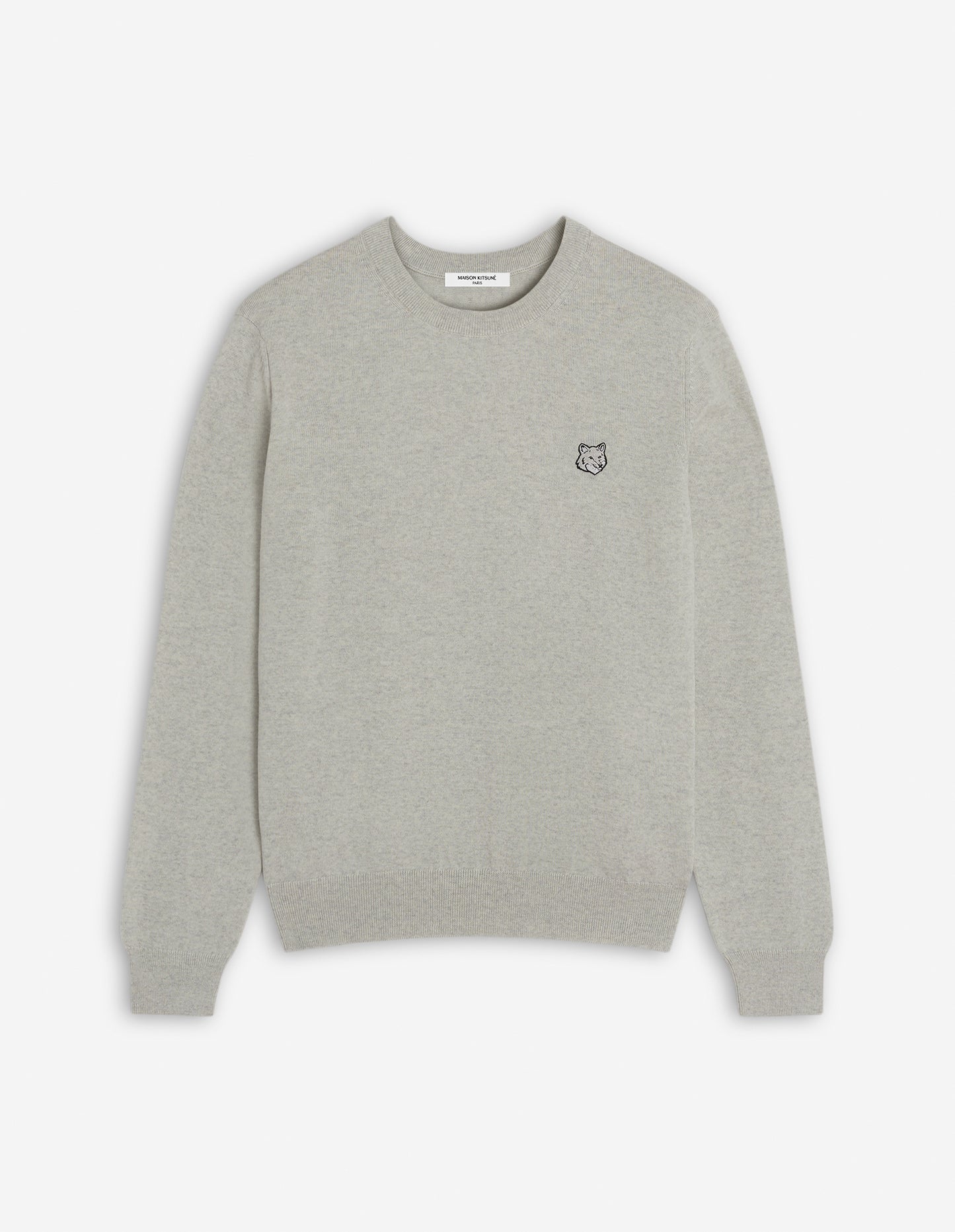 Maison Kitsuné Grey Fox Patch Classic Sweater (MM00815KT1036)