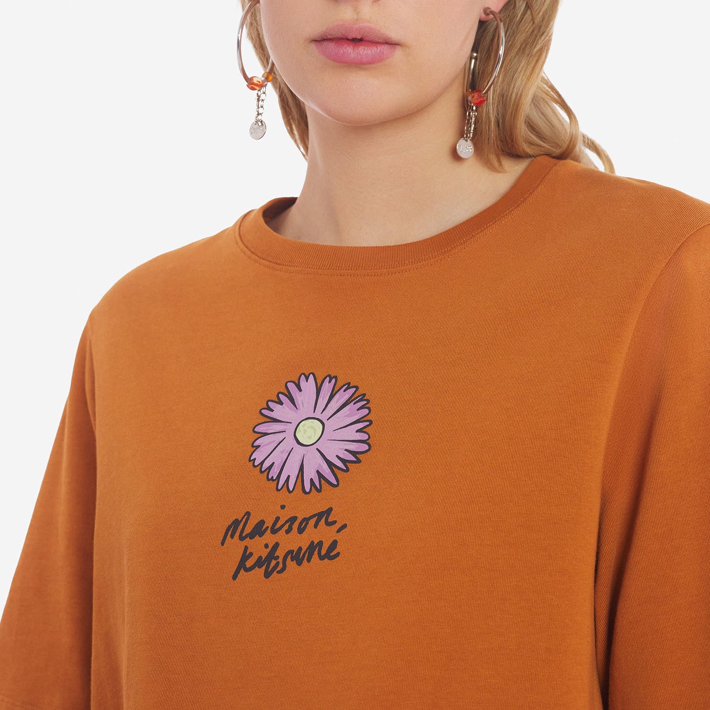 Maison Kitsuné Flower Patch Logo T-Shirt (MW00113KJ0119)