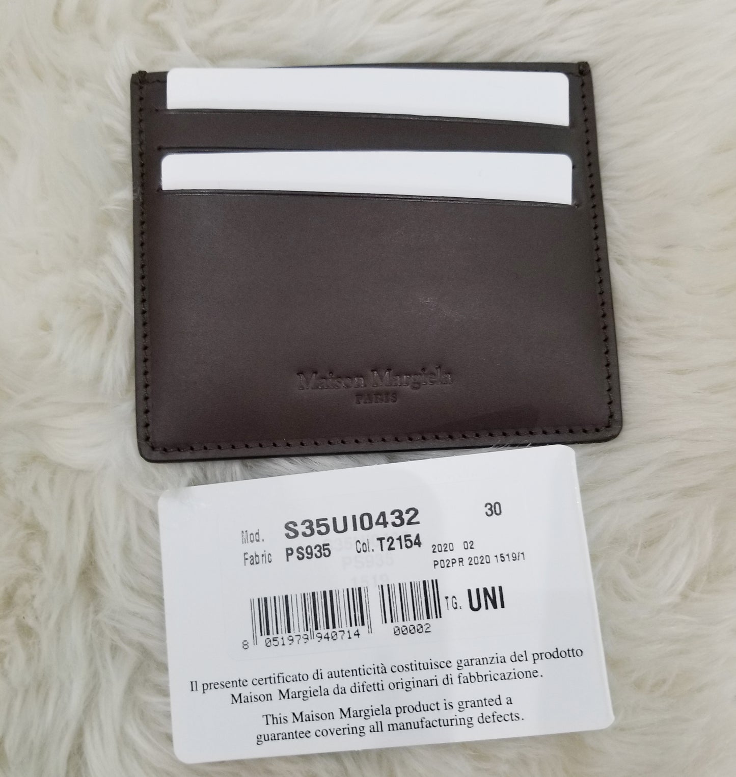 Maison Margiela Grained Leather Card Holder (S35UI0432 PS935)