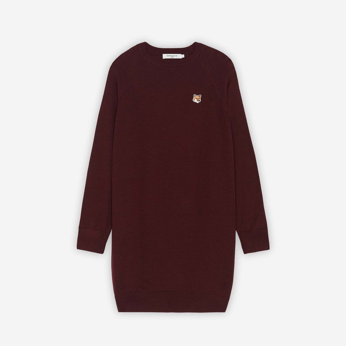 Maison Kitsuné Fox Head Patch Knit Dress (JW01625KT1036)