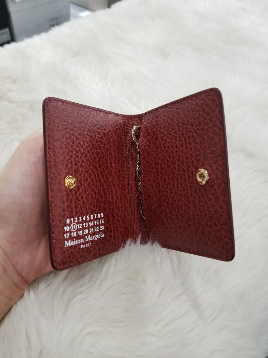 Maison Margiela Four Stitches Card Holder with Key Ring (S56UI0128 P0399)