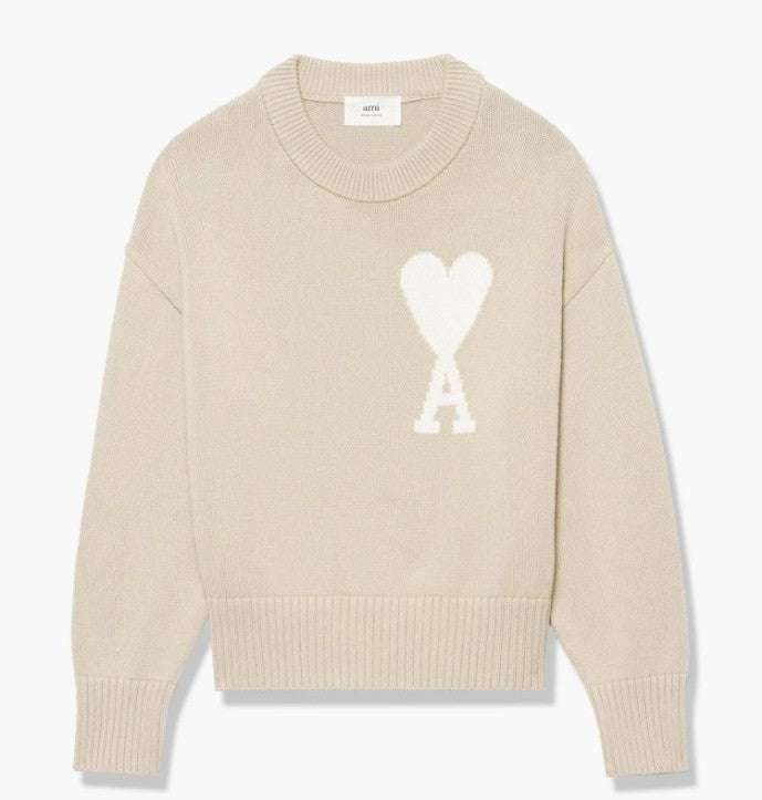 AMI Big Heart Logo Overfit Sweater (UKS003.016)