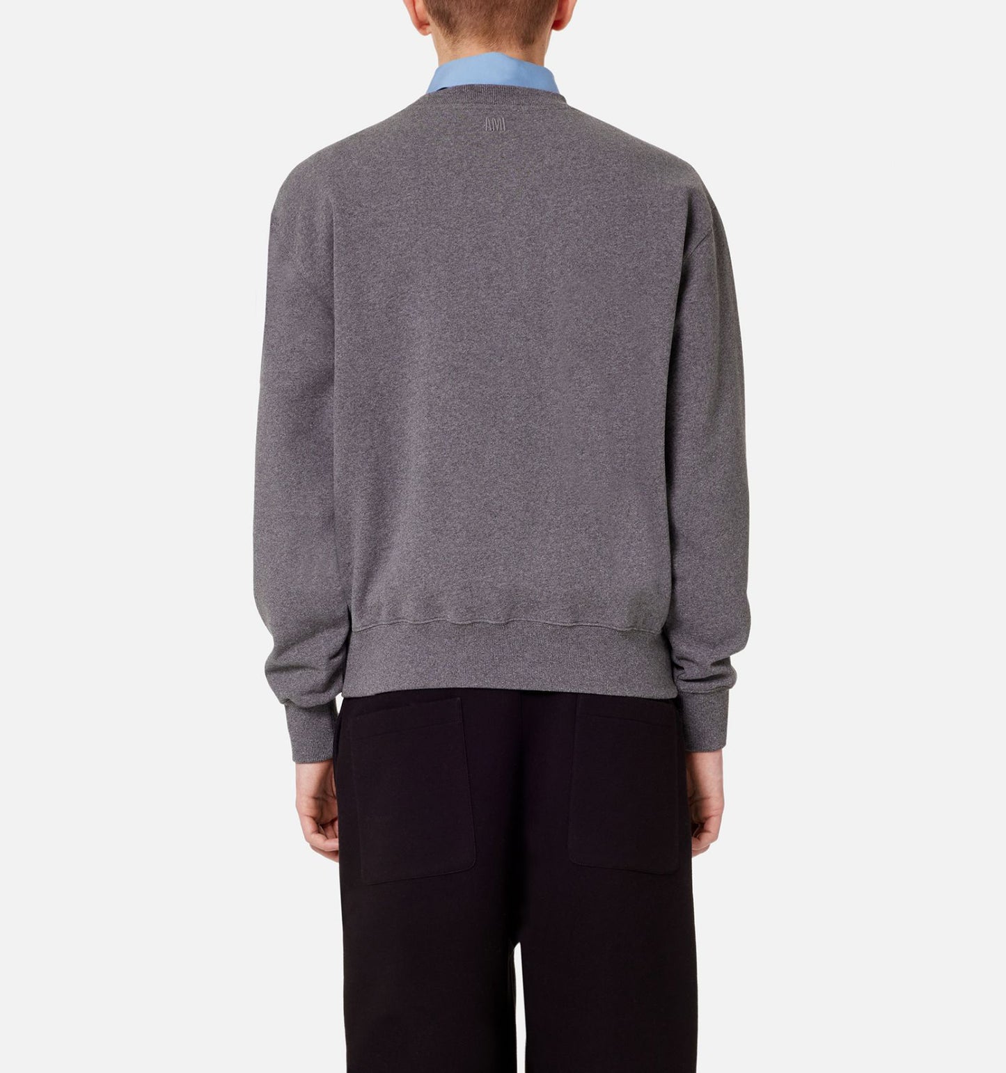 AMI Small Heart Patch Logo Sweatshirt (USW011.739)