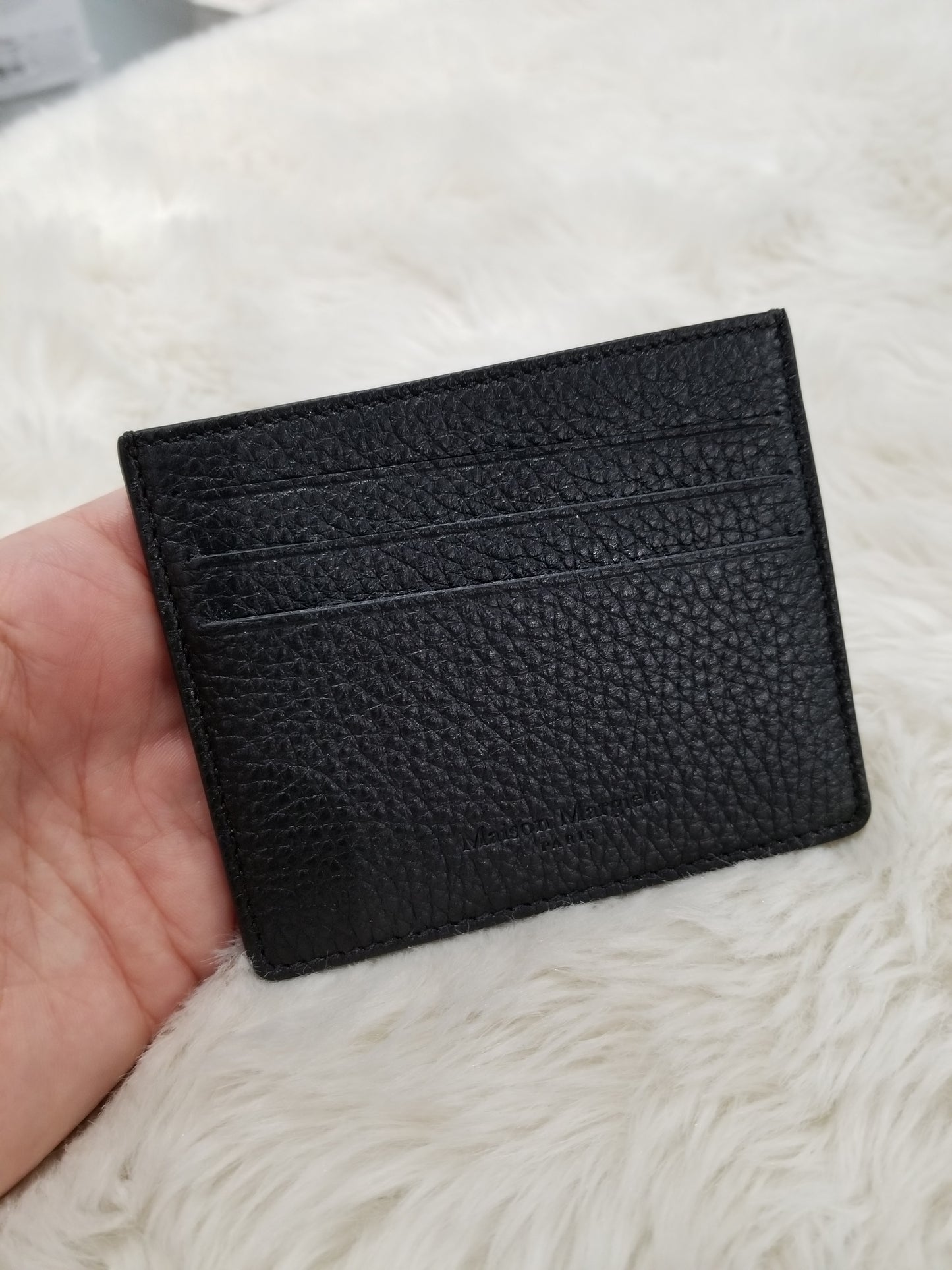 Maison Margiela Grained Leather Card Holder (S35UI0432)