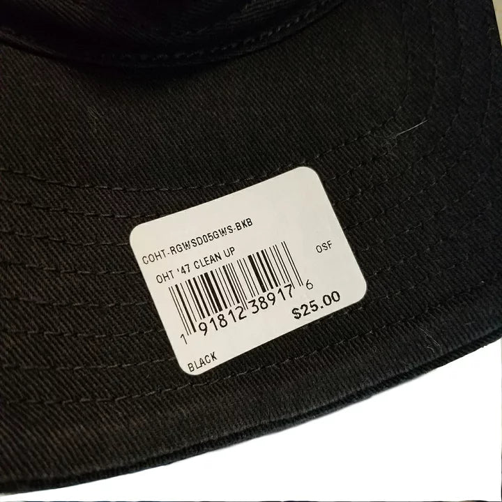 ’47 Brand OHT Black Night Adjustable Cap (COHT-RGWSD05GWS)