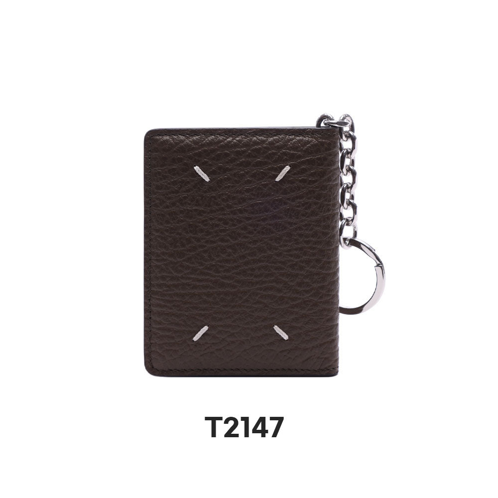Maison Margiela Four Stitches Card Holder with Key Ring (S56UI0128 P4455)