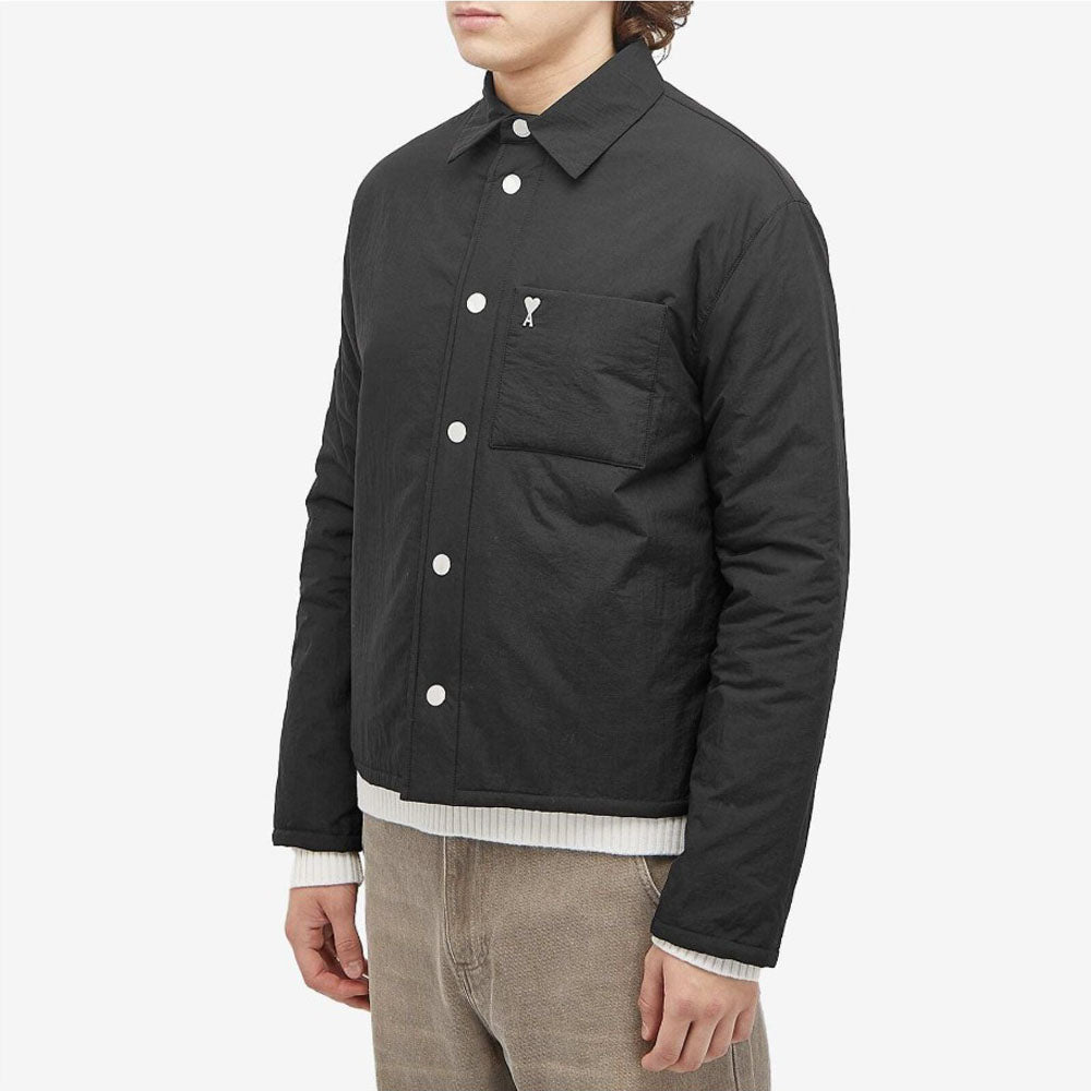 AMI Paris Quilted Shirt Jacket (HJK238.PA0009)