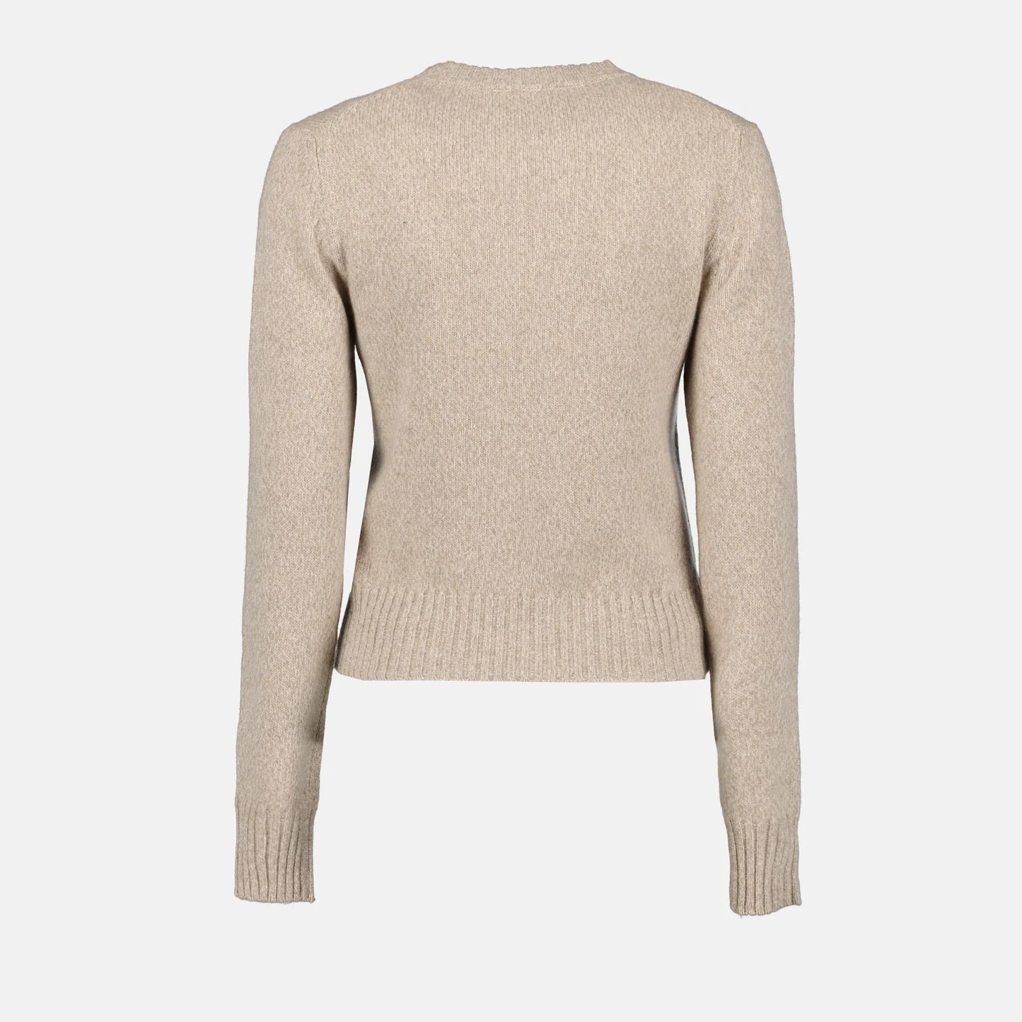 AMI Tonal Heart Logo Cashmere Knit Sweater (FKS127.005)