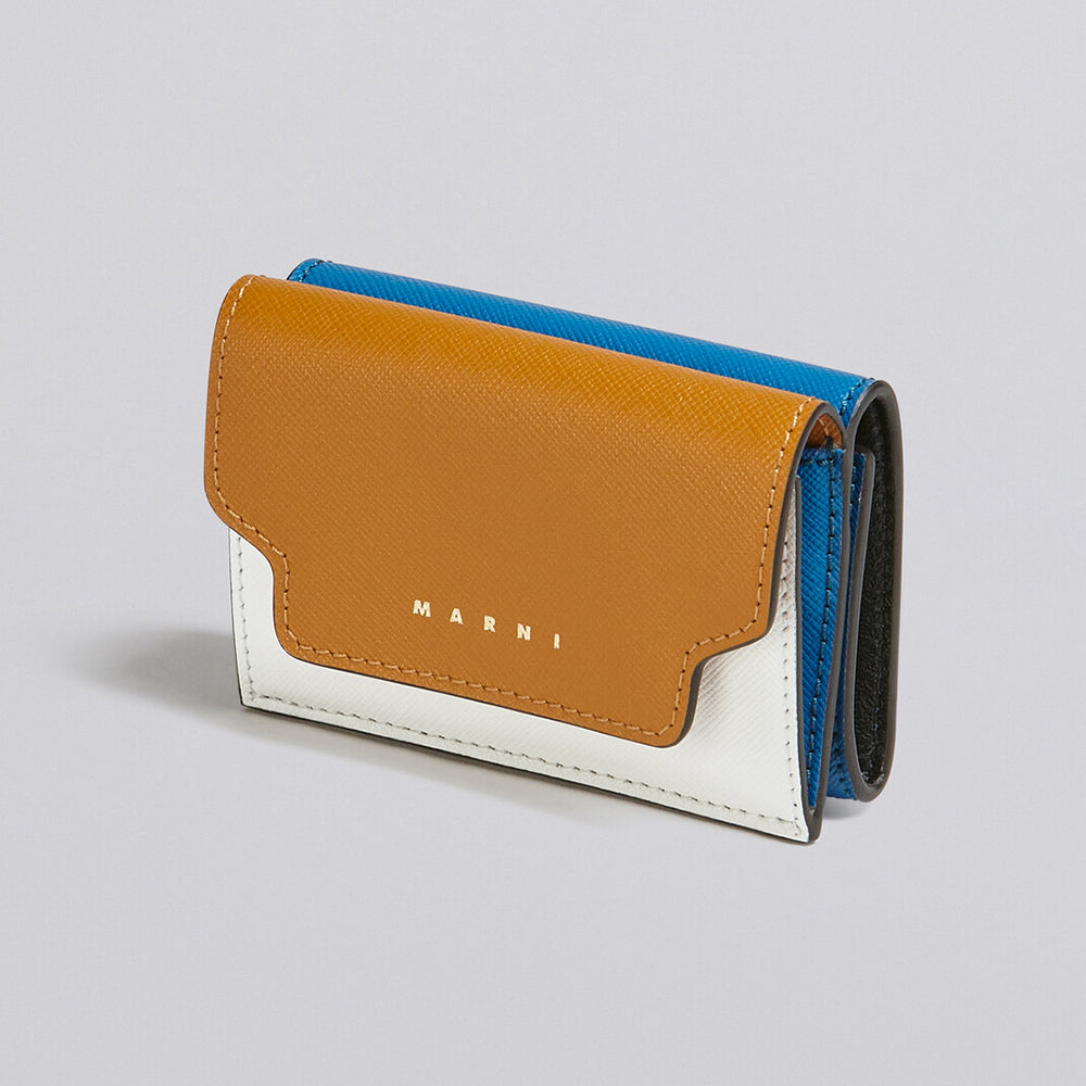 Marni Tricolor Leather Card Holder (PFMOW02U23)