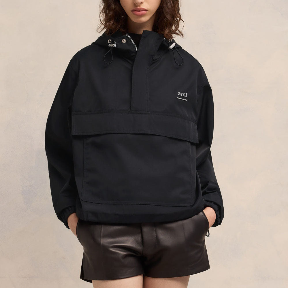 AMI Paris Half-Zip Pullover Jacket (UJK101.PA0007)