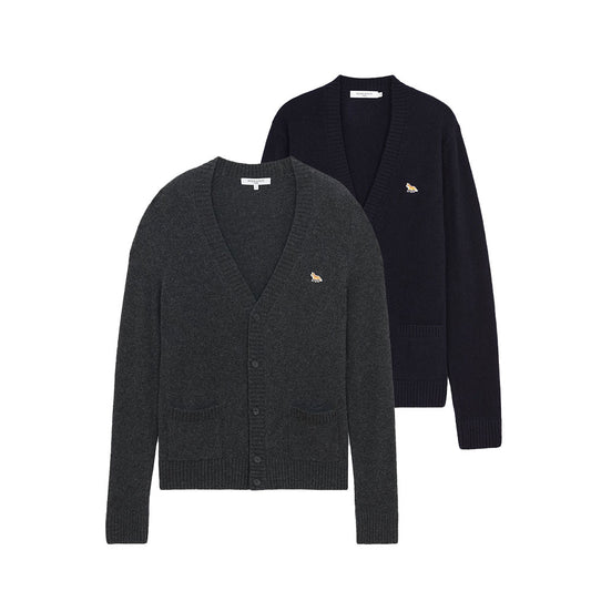 Maison Kitsuné Classic Fox Head V-Neck Cardigan (HM00501KT1006)