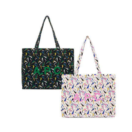 A.P.C. Printed Cotton Canvas Tote (COFDT-M61443)