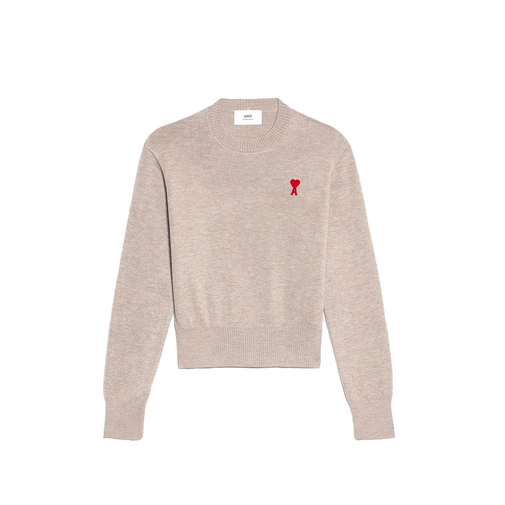 AMI Small Heart Logo Crewneck Sweater (FKS001.001)