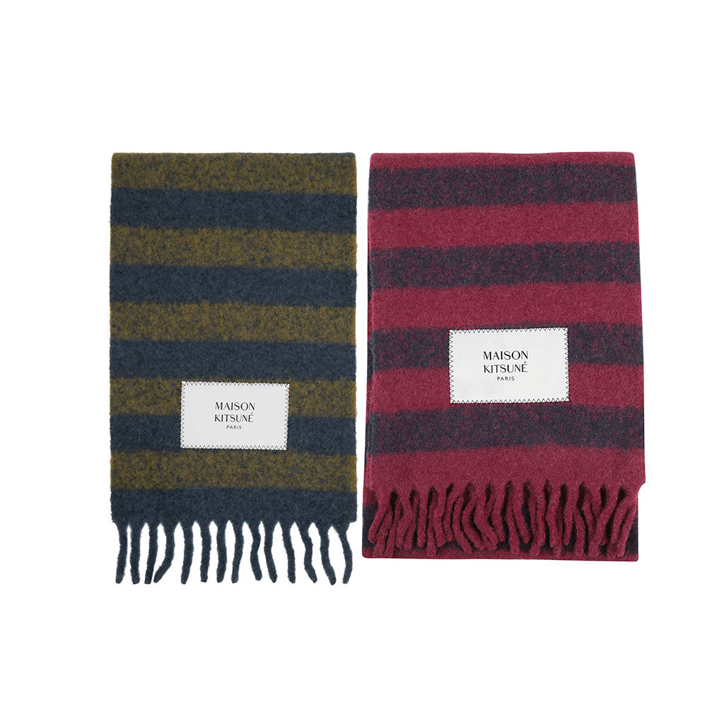 Maison Kitsuné Rugby Stripes Scarf (LM06202WA0019)