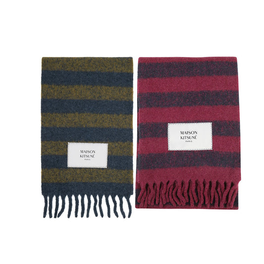 Maison Kitsuné Rugby Stripes Scarf (LM06202WA0019)