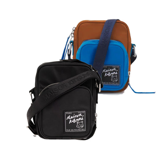 Maison Kitsuné Nylon Mini Cross Bag Black (MM05165WQ1001)