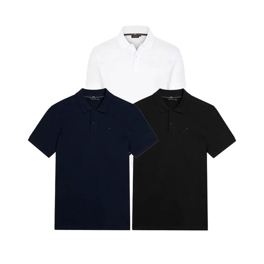 J.Lindeberg Troy Pique Polo Shirt 9999-Black (FMJT09639)