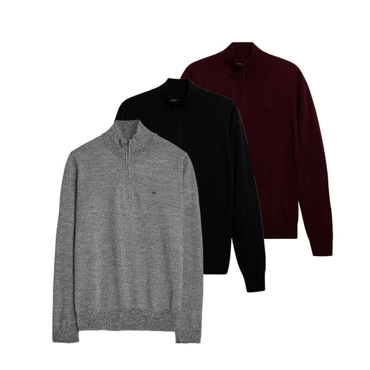 J.Lindeberg Kiyan Quarter Zip Sweater (FMKW10089)