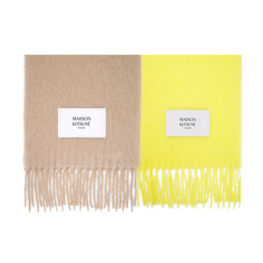 Maison Kitsuné Baby Alpaka Scarf Beige (LW06206WA0022)