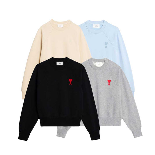 AMI Small Heart Logo Sweatshirt (USW004.747)